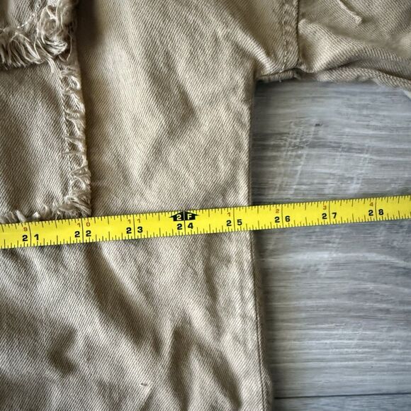 Elan Jacket Women’s Size Medium Frayed Shacket Grunge Rock & Roll Oversized - Picture 5 of 9